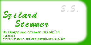 szilard stemmer business card